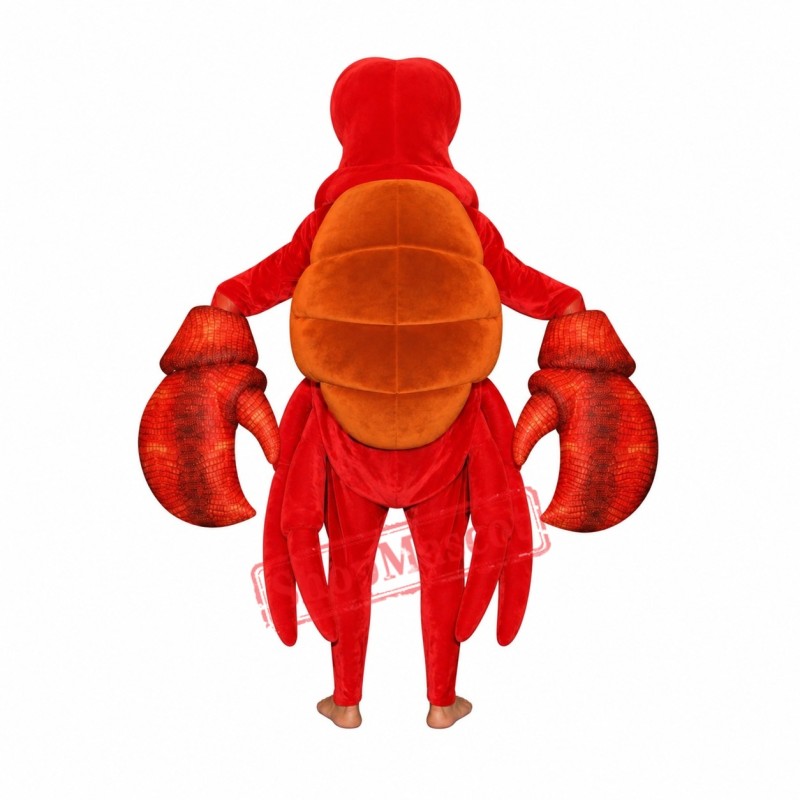 Superb Red Crab Mascot Costume Superb Red Crab Mascot Costume