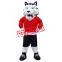Superb Sport Wolf Mascot Costume