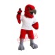 Red Sport Eagle Mascot Costume Red Sport Eagle Mascot Costume