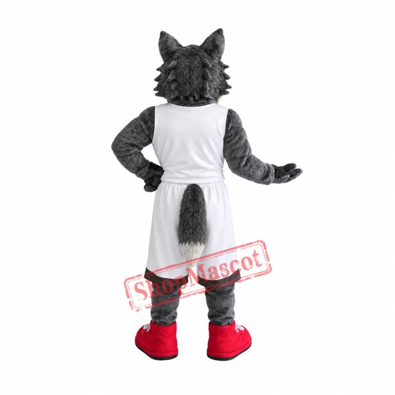 Power Sport Wolf Mascot Costume
