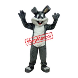 Affordable Easter Grey Bunny Mascot Costume