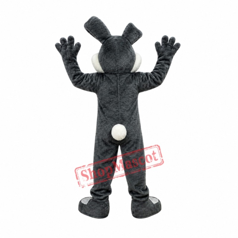 Affordable Easter Grey Bunny Mascot Costume Affordable Easter Grey Bunny Mascot Costume