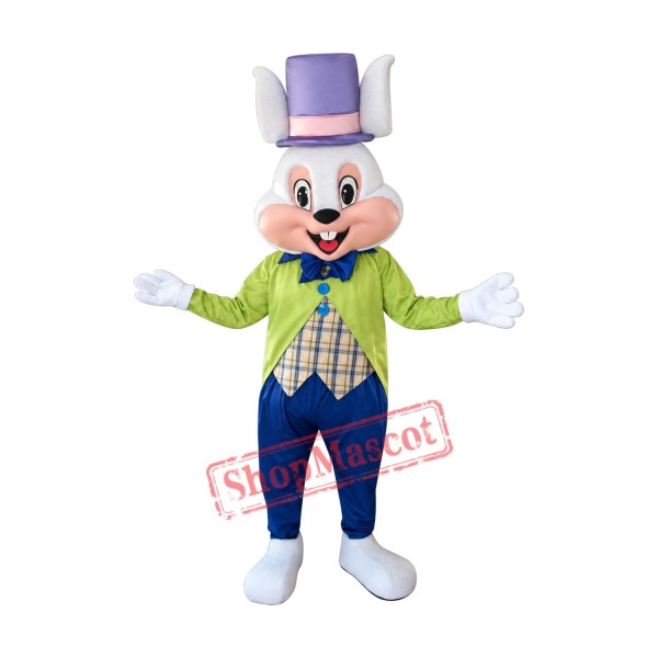 Happy Easter Rabbit Bunny Rabbit Mascot Costume Happy Easter Rabbit Bunny Rabbit Mascot Costume