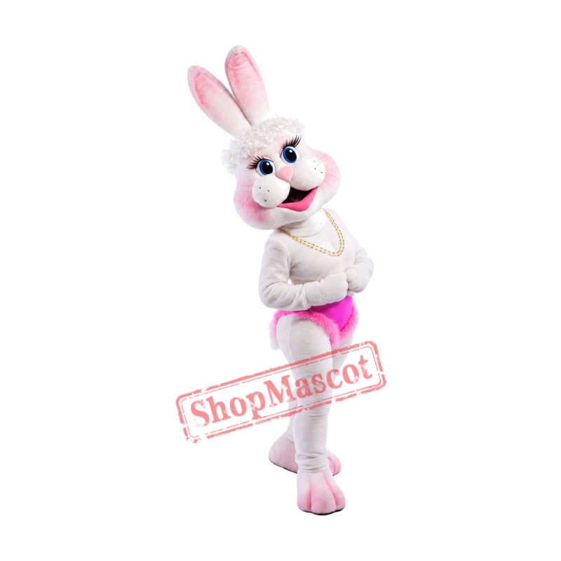 Happy Bunny Girl Mascot Costume