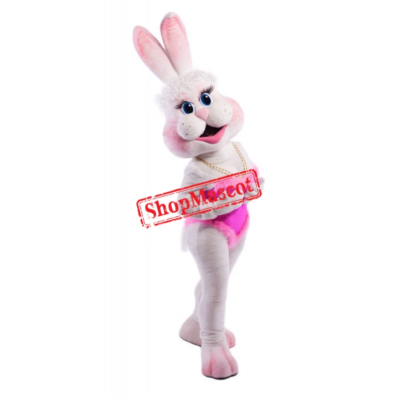 Happy Bunny Girl Mascot Costume