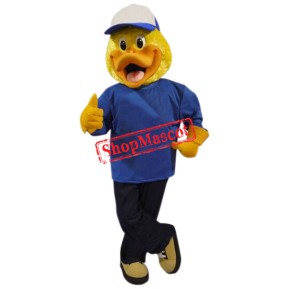 Superb College Duck Mascot Costume
