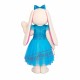 Blue Dress Bunny Mascot Costume Blue Dress Bunny Mascot Costume