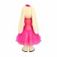 Pink Dress Bunny Mascot Costume Pink Dress Bunny Mascot Costume
