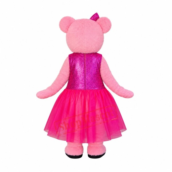 Beautiful Pink Bear Mascot Costume