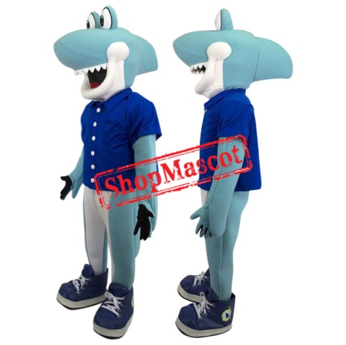 Superb Cute Shark Mascot Costume