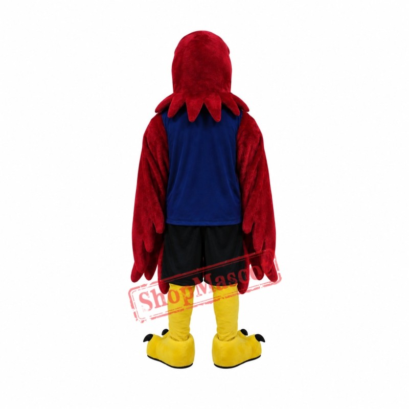 Superb Red Eagle Mascot Costume Superb Red Eagle Mascot Costume