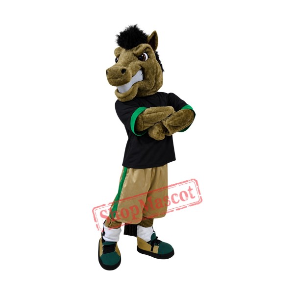 Superb Power Sport Horse Mascot Costume