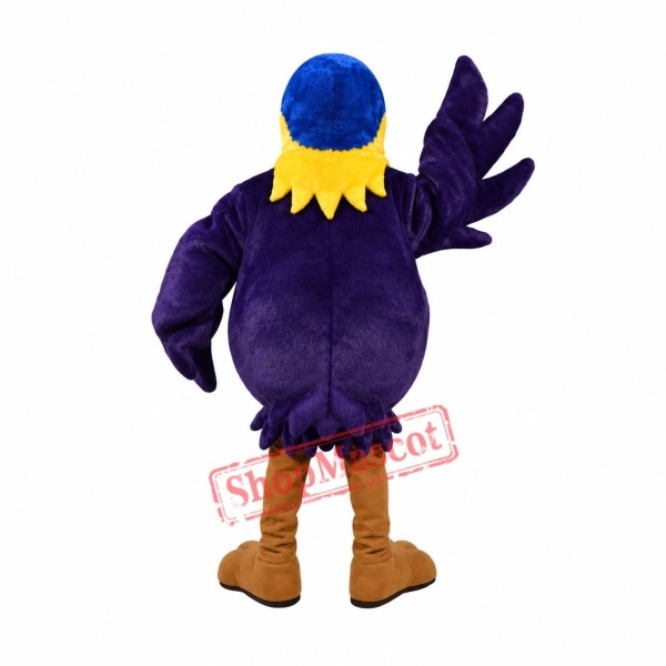 Purple Parrot Mascot Costume Purple Parrot Mascot Costume