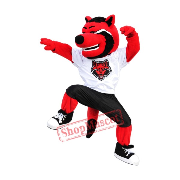 Happy College Wolf Mascot Costume