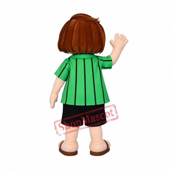 Linus Girl Mascot Costume Linus Girl Mascot Costume