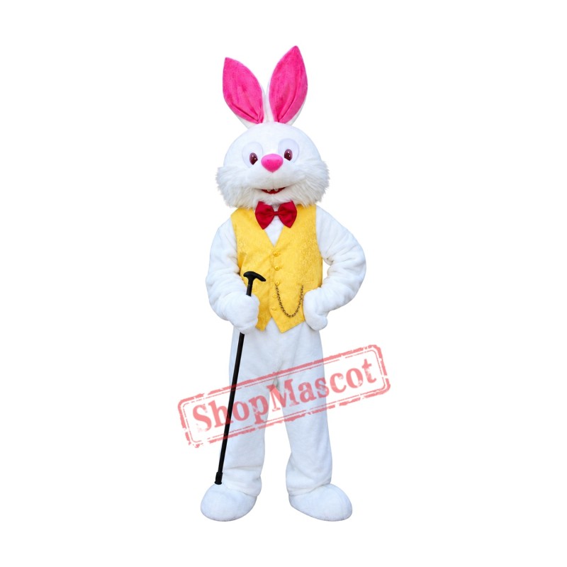 Deluxe Easter Bunny Mascot Costume Deluxe Easter Bunny Mascot Costume