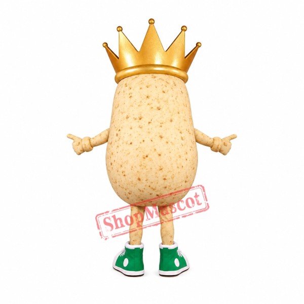 Potato King Mascot Costume Potato King Mascot Costume