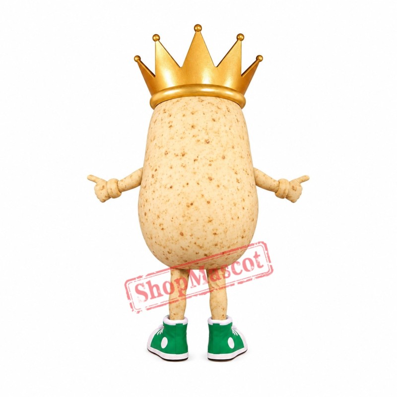 Potato King Mascot Costume Potato King Mascot Costume