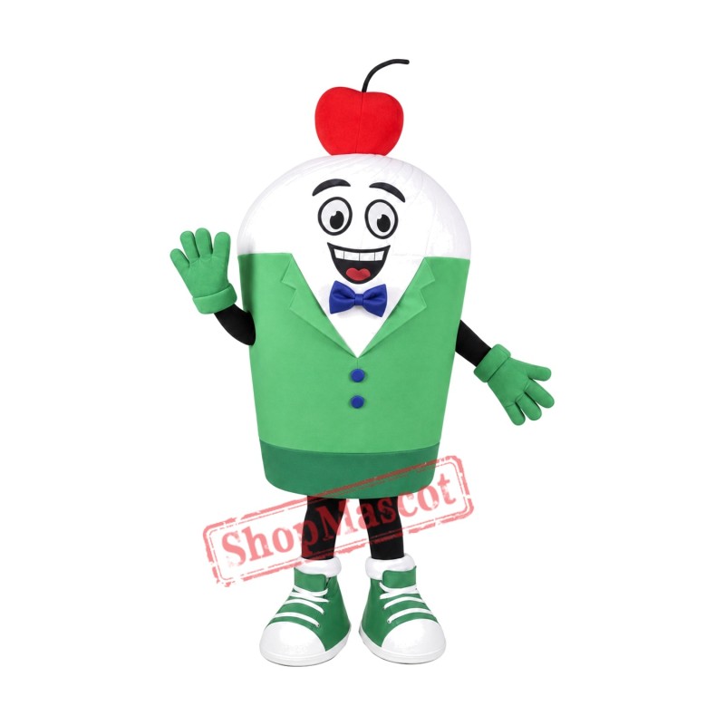 Superb Cupcake Mascot Costume Superb Cupcake Mascot Costume