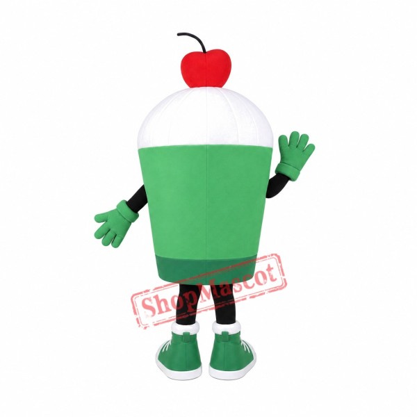 Superb Cupcake Mascot Costume Superb Cupcake Mascot Costume