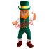 Power Leprechaun Mascot Costume