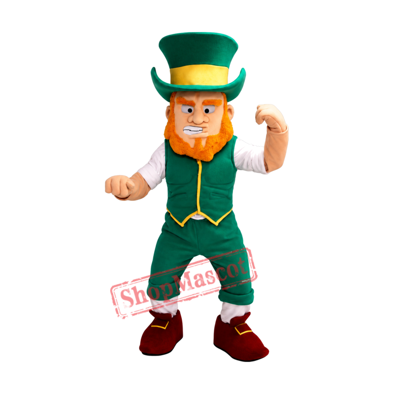 Power Leprechaun Mascot Costume