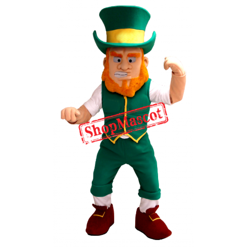 Power Leprechaun Mascot Costume