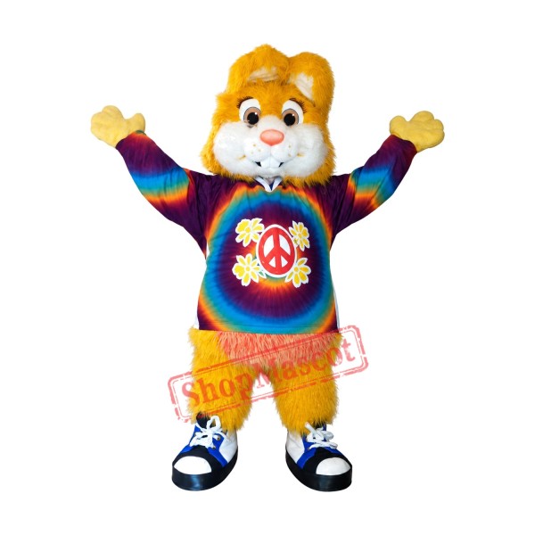 Superb Yellow Bunny Mascot Costume