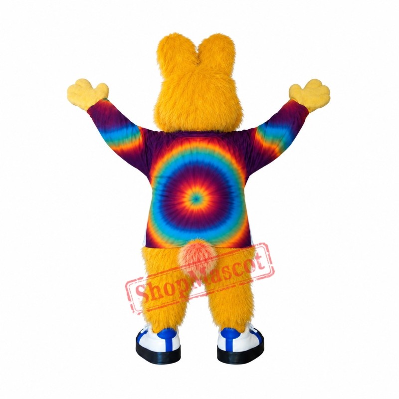 Superb Yellow Bunny Mascot Costume Superb Yellow Bunny Mascot Costume