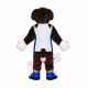 Superb Brown & White Dog Mascot Costume Superb Brown & White Dog Mascot Costume