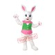 Pink & White Bunny Mascot Costume Pink & White Bunny Mascot Costume