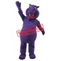 Superb Purple Hippo Mascot Costume