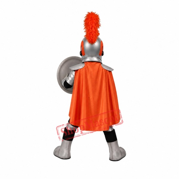 Superb Silver Knight Mascot Costume