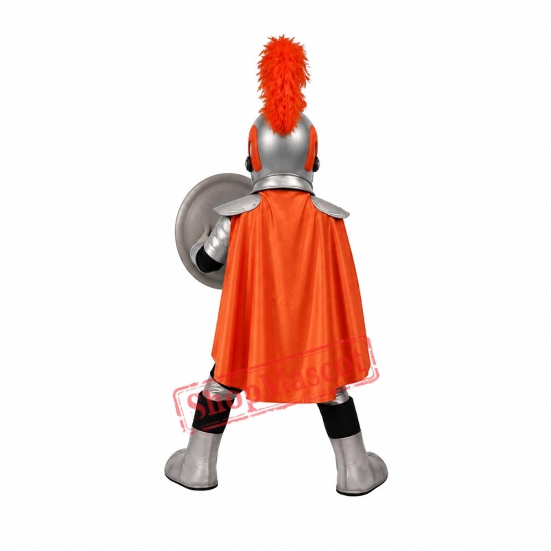 Superb Silver Knight Mascot Costume