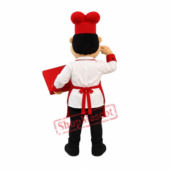 Superb Pizza Chef Mascot Costume Superb Pizza Chef Mascot Costume