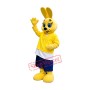 Cute Yellow Bunny Mascot Costume