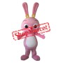 Superb Pink Bunny Mascot Costume