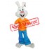 Superb All White Rabbit Mascot Costume