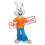 Superb All White Rabbit Mascot Costume
