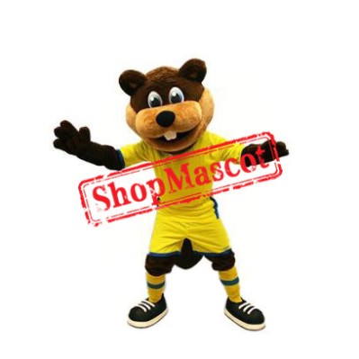 Realistic Sport Beaver Mascot Costume