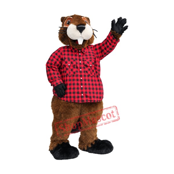 Handsome Beaver Mascot Costume Handsome Beaver Mascot Costume