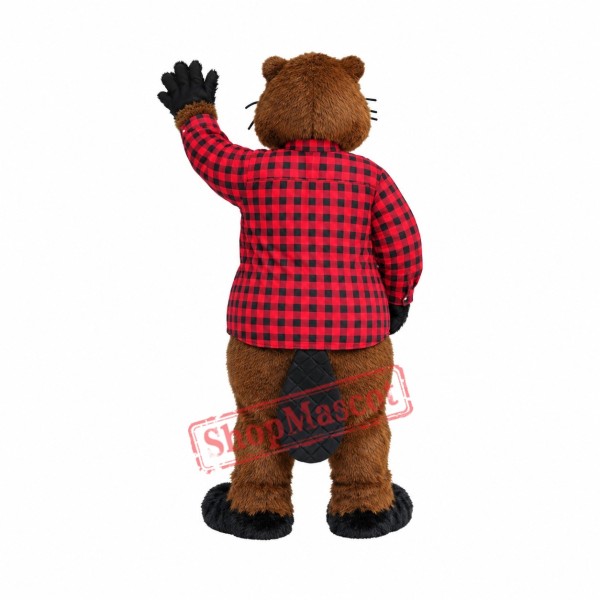 Handsome Beaver Mascot Costume Handsome Beaver Mascot Costume