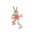 Energetic Bunny Mascot Costume