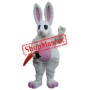 Superb White Easter Bunny Rabbit Mascot Costume