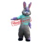 Purple & Grey Rabbit Mascot Costume