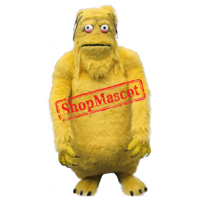 Superb Yellow Monster Mascot Costume