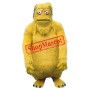 Superb Yellow Monster Mascot Costume
