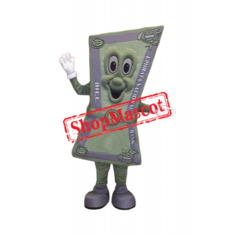 Happy Dollar Bill Mascot Costume