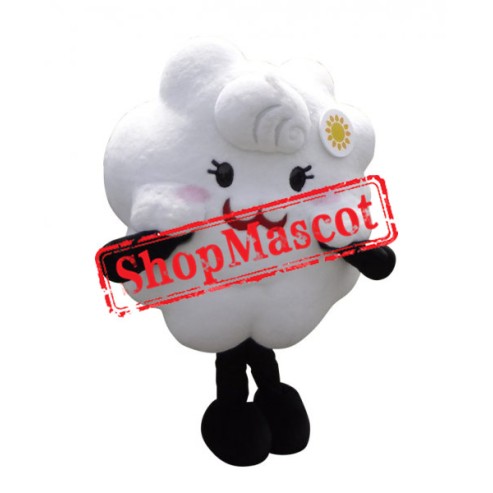 White Cloud Mascot Costume