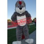 Superb Sport Grey Wolf Mascot Costume